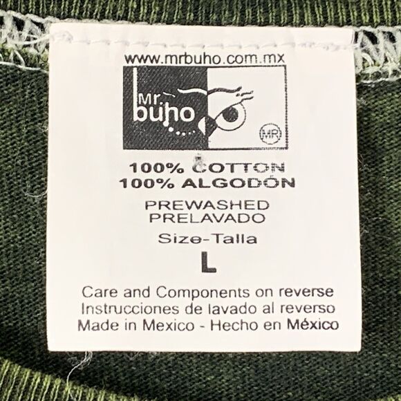 Mr Bumo Vacay Tee Los Cabos Sea Turtles Cotton Olive Beach Cover Summer Unisex L - Picture 7 of 11